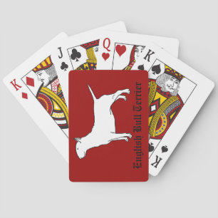 English Bull Terrier Bicycle Playing Cards