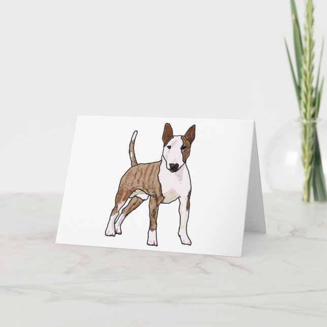 English Bull Terrier Card (Front)