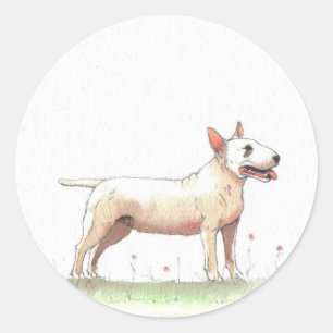 English Bull Terrier Classic Round Sticker