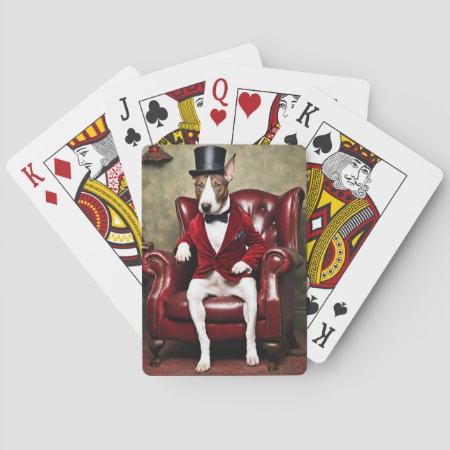 English Bull Terrier Cushion/Pillow Playing Cards (Back)