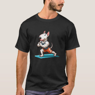 English Bull Terrier Yoga Dog Funny Meditation T-Shirt