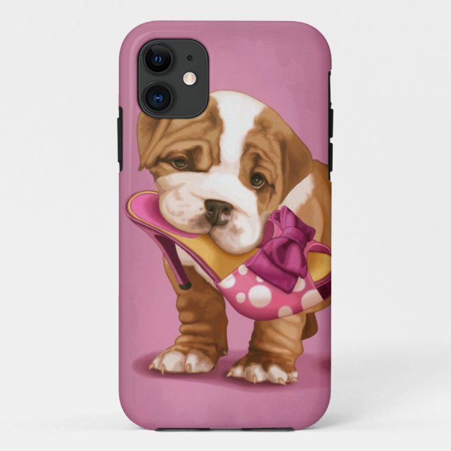 English bulldg and shoe Case-Mate iPhone case (Back)