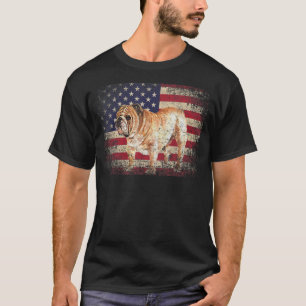 English Bulldog 4th Of July American Flag Usa Do T-Shirt
