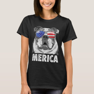 English Bulldog 4th Of July Merica Men Women Usa F T-Shirt