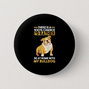 English Bulldog 6 Cm Round Badge
