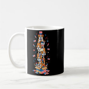 English Bulldog Aamerican Usa Flag Memorial Day Coffee Mug