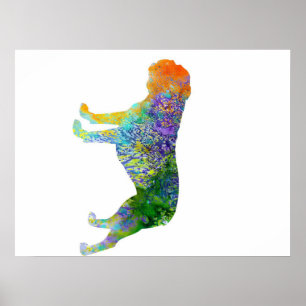 English Bulldog Art Watercolor Watercolor Lover Poster