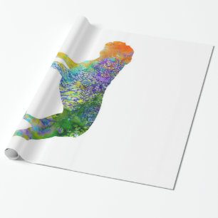 English Bulldog Art Watercolor Watercolor Lover Wrapping Paper