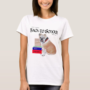 English Bulldog Back to School T-Shirt