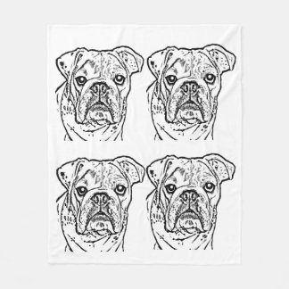 English bulldog blanket