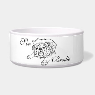English bulldog bowl