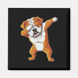 English Bulldog Boys Dab Dance Puppy Lover  Magnet