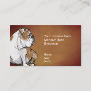 English Bulldog Business Card