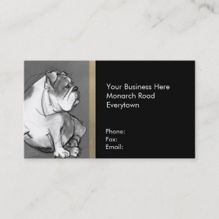 English Bulldog Business Card