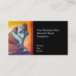 English Bulldog Business Card