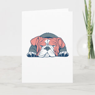 English bulldog card