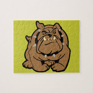 English Bulldog Cartoon Jigsaw Puzzle