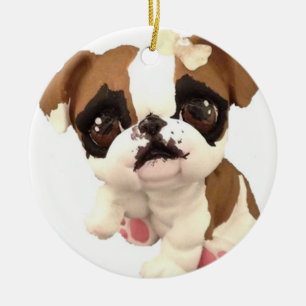 English Bulldog Christmas Ornament