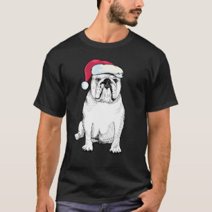 English Bulldog Christmas Shirt Gifts for Dog Love