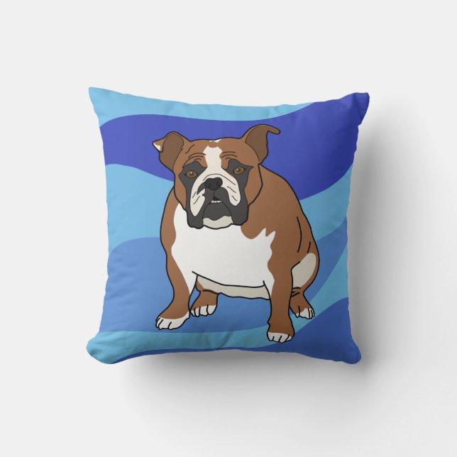 English Bulldog Cushion (Front)