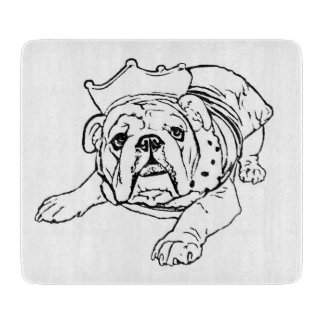 English bulldog cutting board