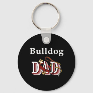 English bulldog dad Keychain