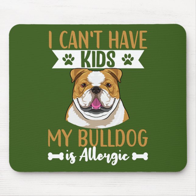 English Bulldog Dog Apparel For Men And Women Mouse Pad (Front)