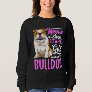 English Bulldog Dog Apparel For Women Girls 1 Sweatshirt