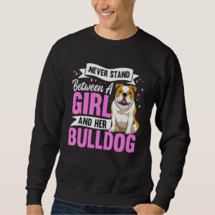 English Bulldog Dog Apparel For Women Girls Sweatshirt