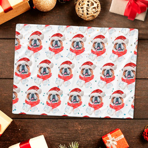 English Bulldog Dog Breed Christmas Fleece Blanket