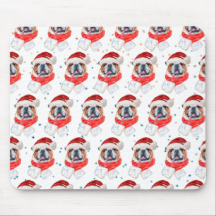English Bulldog Dog Breed Christmas Mouse Pad