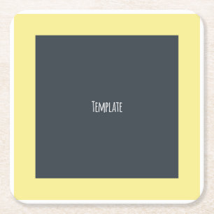 English Bulldog Dog Breed Colorado Flag Square Paper Coaster