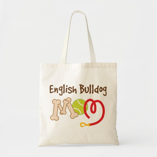 English Bulldog Dog Breed Mum Gift Tote Bag (Front)