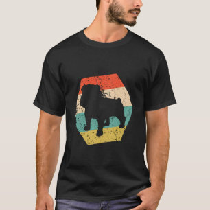 English Bulldog Dog Breed Retro Distressed Hexagon T-Shirt