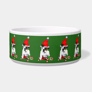 English Bulldog Dog Christmas Bowl