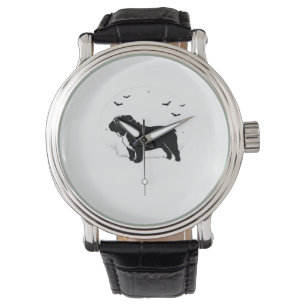 English Bulldog Dog – Halloween Moon Silhouette Ov Watch