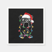English Bulldog Dog Lights Christmas Matching Fami