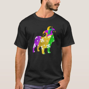 English Bulldog Dog Mardi Gras Carnivals Funny Pup T-Shirt