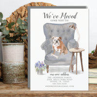 English Bulldog Dog | Moving Announcement