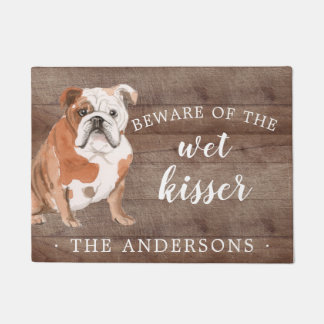 English Bulldog Dog Personalised Door Mat