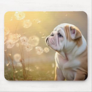 English Bulldog Dog Pet Animal Tranquil  Mouse Pad