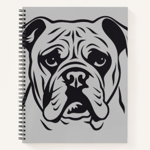 English Bulldog Dog Pet Animal World Furry Friend Notebook