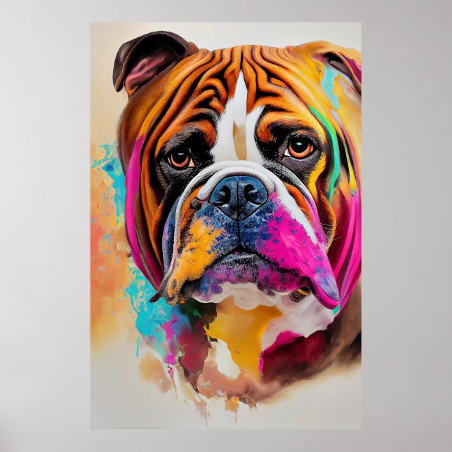 English Bulldog Dog Pet Cute Adorable Animal Compa Poster (Front)