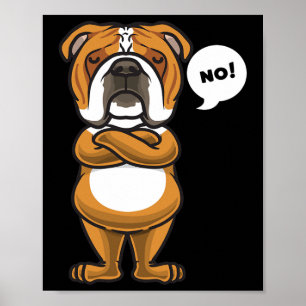 English Bulldog Dog  Poster