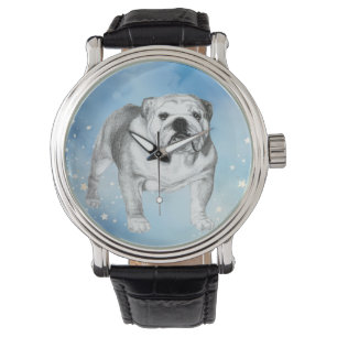 English Bulldog drawing Watch
