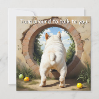 English Bulldog - Easter Holiday Card