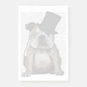 English Bulldog, Formal Hound and Hat Post-it Notes