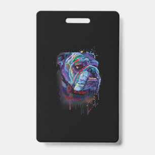 English Bulldog Gift A English Bulldog Mum ID Badge