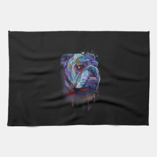 English Bulldog Gift A English Bulldog Mum Tea Towel