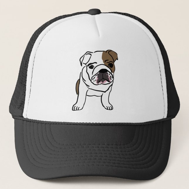 English Bulldog Gift Shirts Nope Lazy English Bull Trucker Hat (Front)